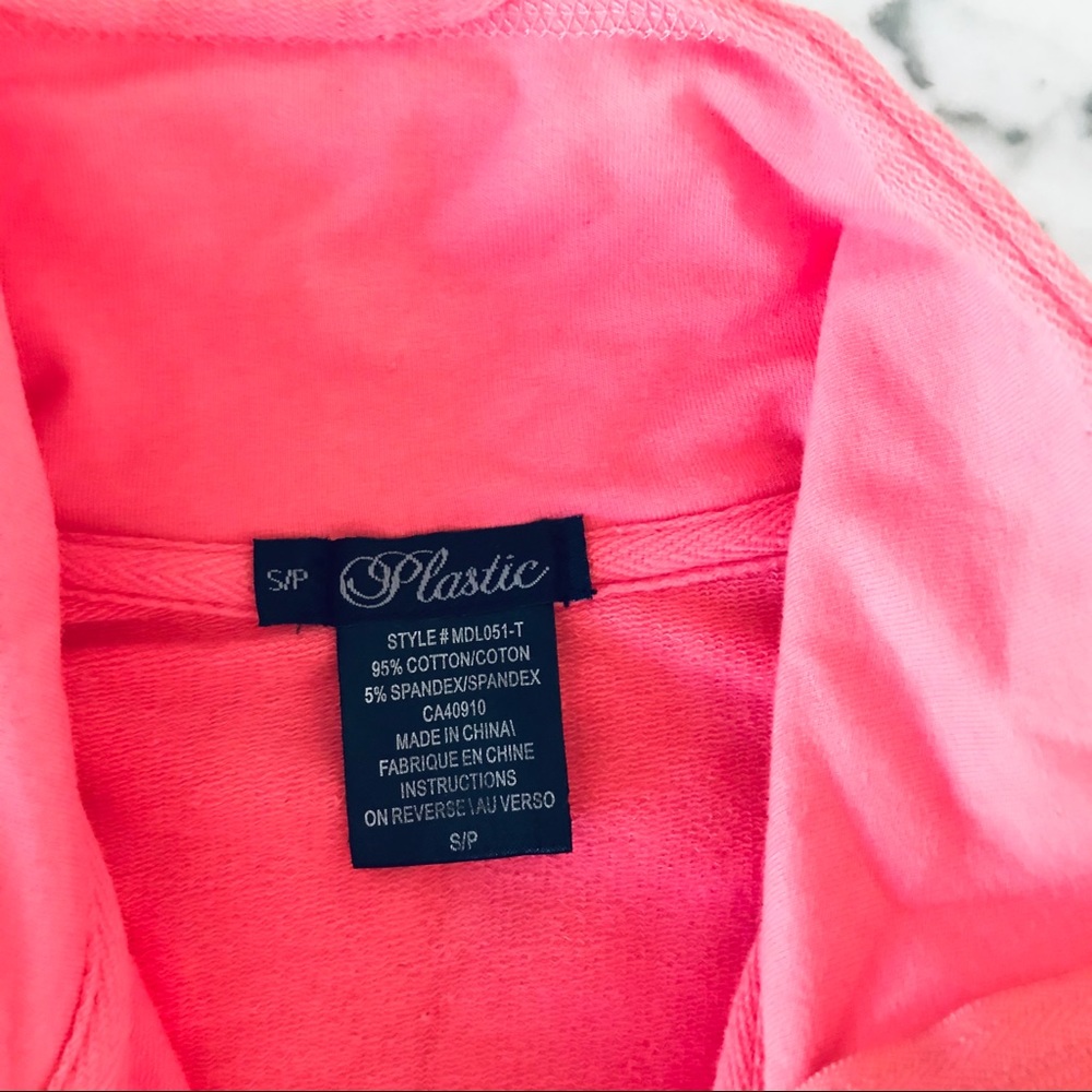 NEW Coral Zip Up with Gold Details - Picture 12 of 16